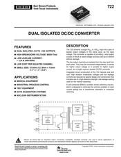 Texas Instruments BURR-BROWN 722 Instruction Manual