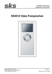 SKS-Kinkel DS2010 Installation Instructions Manual