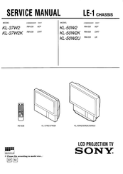 Sony KL- 37W2K Service Manual