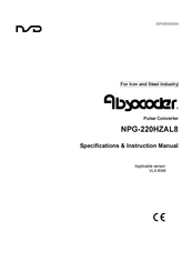 NSD ABSOCODER NPG-220HZAL8 Specifications & Instruction Manual