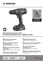 Parkside 458677 2401 Translation Of The Original Instructions