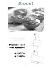 Brandt BHV4663B Installation Manual