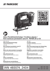 Parkside PSTDA 20-Li C3 Translation Of The Original Instructions