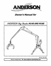 Anderson Log Loader 14160 Owner's Manual