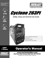 Everlast Cyclone 263Pi Operator's Manual