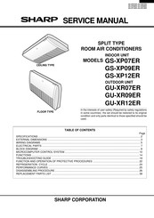 Sharp Plasmacluster GU-XR12ER Service Manual