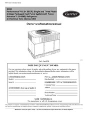 Carrier Performance 50NR Owner's Information Manual