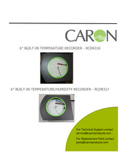 caron RCDR316 Instructions For Installing