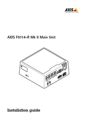 Axis F9114-R Mk II Installation Manual