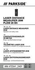 Parkside 472341 2401 Operation And Safety Notes