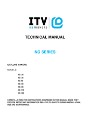 ITV ICE MAKERS NG 60 Technical Manual