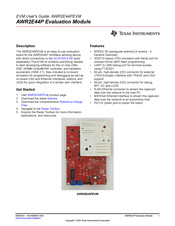 Texas Instruments AWR2E44PEVM User Manual