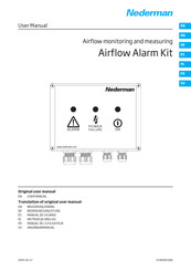 Nederman Airflow Alarm Kit Original User Manual