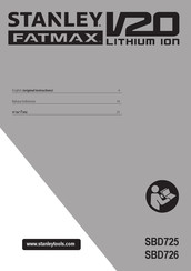 Stanley FATMAX SBD726 Manual