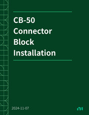 NI CB-50 Installation Manual