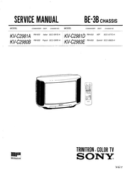 Sony TRINITRON KV-C2983E Service Manual