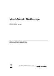 GW Instek MDO-2000E Series Programming Manual