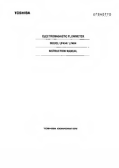 Toshiba LF434 Instruction Manual