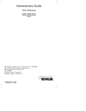 Kohler K-8807 Homeowner's Manual