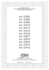 Gessi 57018 Manual