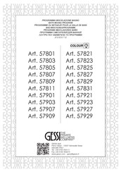 Gessi 57927 Manual