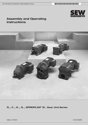 SEW-Eurodrive SPIROPLAN K Series Assembly And Operating Instructions Manual