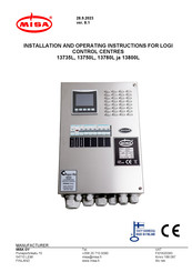 MISA 13780L Installation And Operating Instructions Manual
