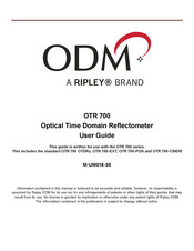 Ripley ODM OTR 700 Series User Manual