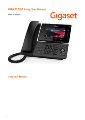 Gigaset P820 IP PRO User Manual