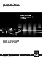 Rittal VX 8620.097 Assembly And Operating Instructions Manual