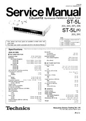 Technics Quartz ST-5L Service Manual
