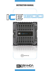 Banda Audioparts ICE 1600 Instruction Manual