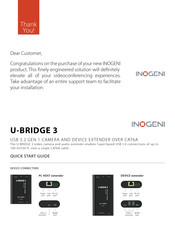 inogeni U-BRIDGE 3 Quick Start Manual