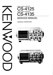 Kenwood CS-4125 Service Manual