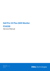Dell P2425D Service Manual