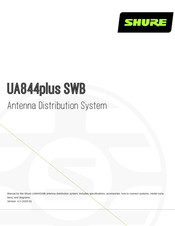 Shure UA844SWB Manual