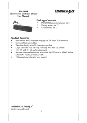 POSIFLEX PD-2608R User Manual