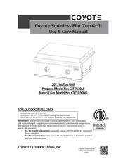 Coyote C3FTG30LP Use & Care Manual