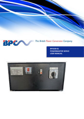 BPC POWERMASTER SERVO User Manual