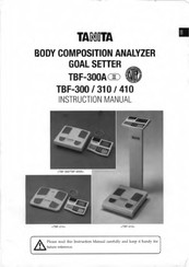 Tanita TBF-410 Instruction Manual