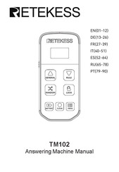 Retekess TM102 Manual