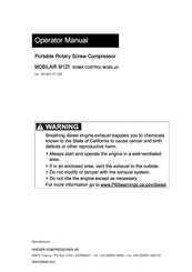 KAESER KOMPRESSOREN MOBILAIR M125 SIGMA CONTROL MOBIL pV Operator's Manual