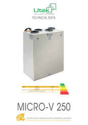 UTEK MICRO-V 250 Technical Data Manual