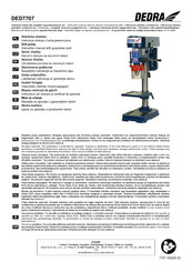 DEDRA DED7707 Instruction Manual