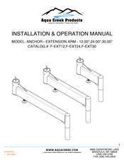 Aqua Creek Products F-EXT24 Installation & Operation Manual