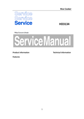Philips HD3134 Service Manual