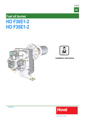 Hoval HO F30E1-2.130 CV Installation Instructions Manual