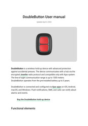 AJAX Systems DoubleButton User Manual