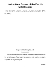 KeLi KLD12-DA Instructions For Use Manual