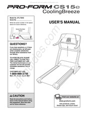 ProForm CS15e User Manual